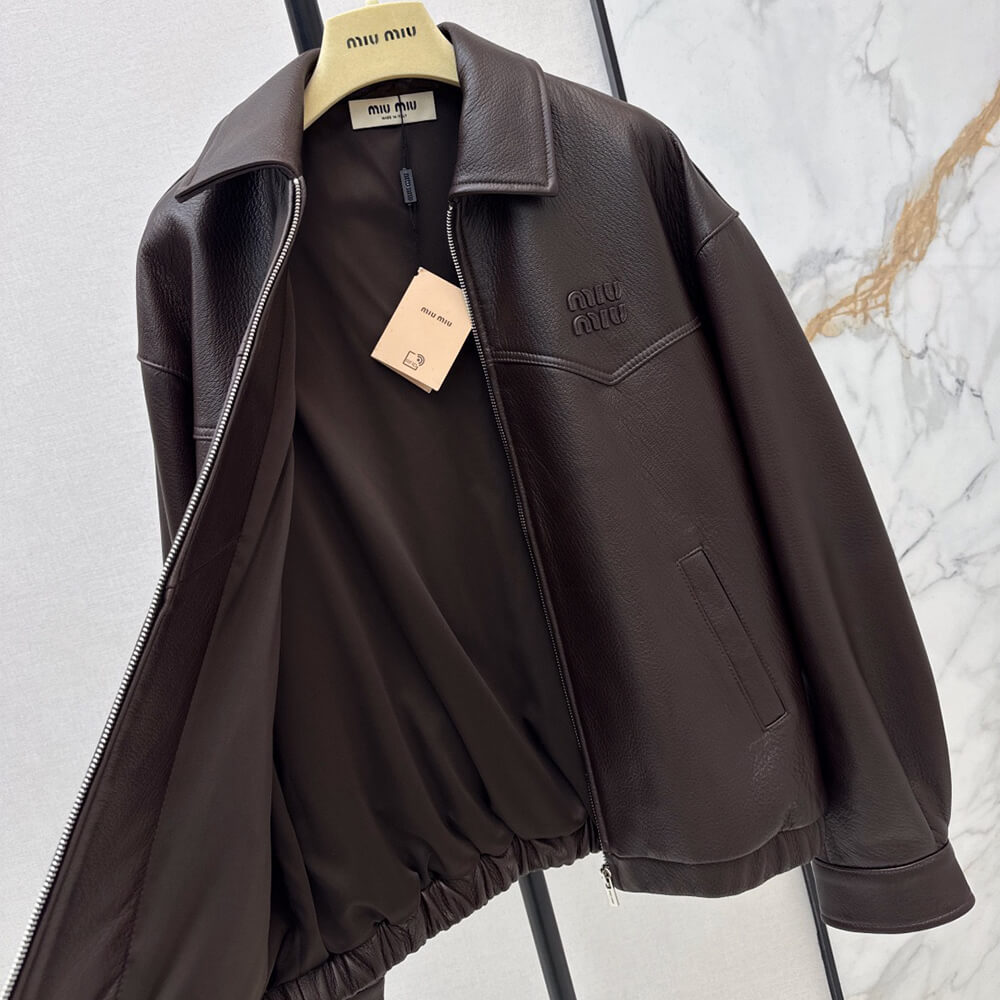 M1um1u WOMEN Genuine Leather COAT(size:S|M|L)