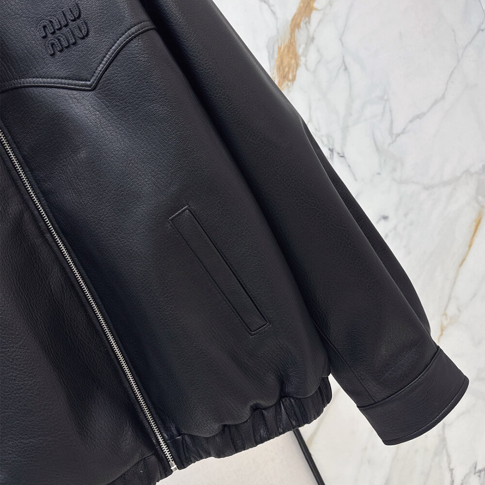 M1um1u WOMEN Genuine Leather COAT(size:S|M|L)