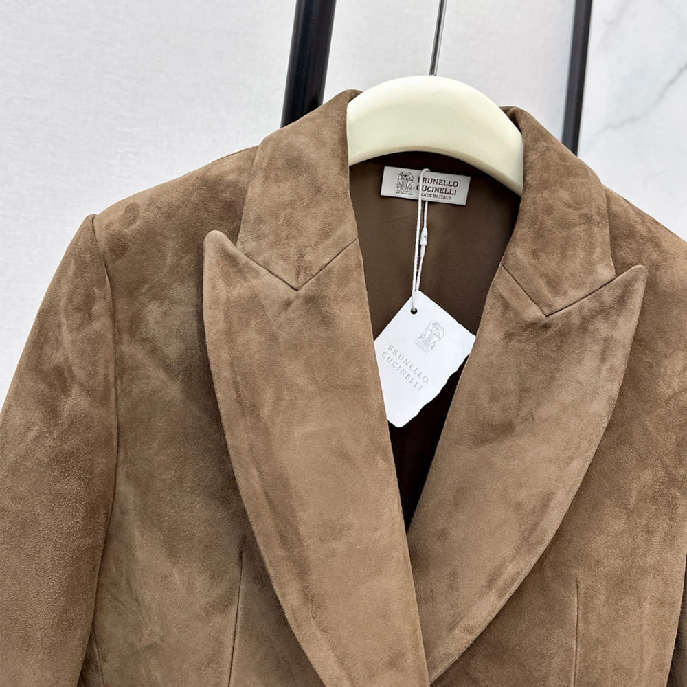 Brunello Cucinelli WOMEN Genuine Leather COAT(size:S|M|L)