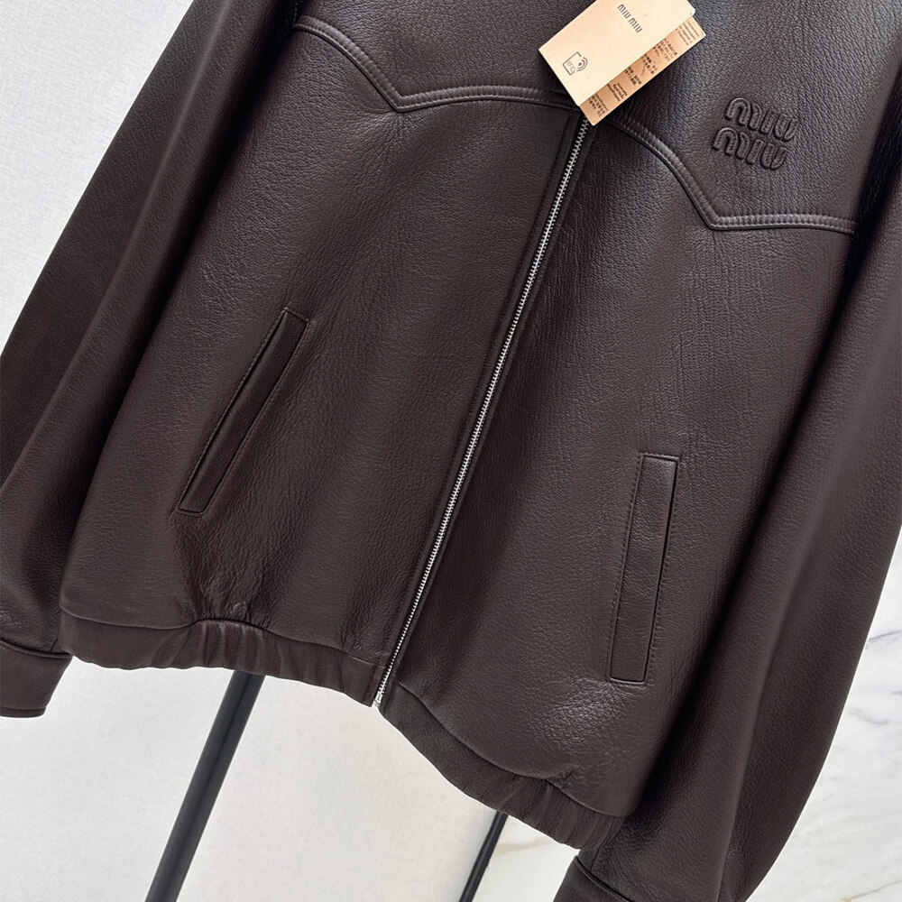 M1um1u WOMEN Genuine Leather COAT(size:S|M|L)