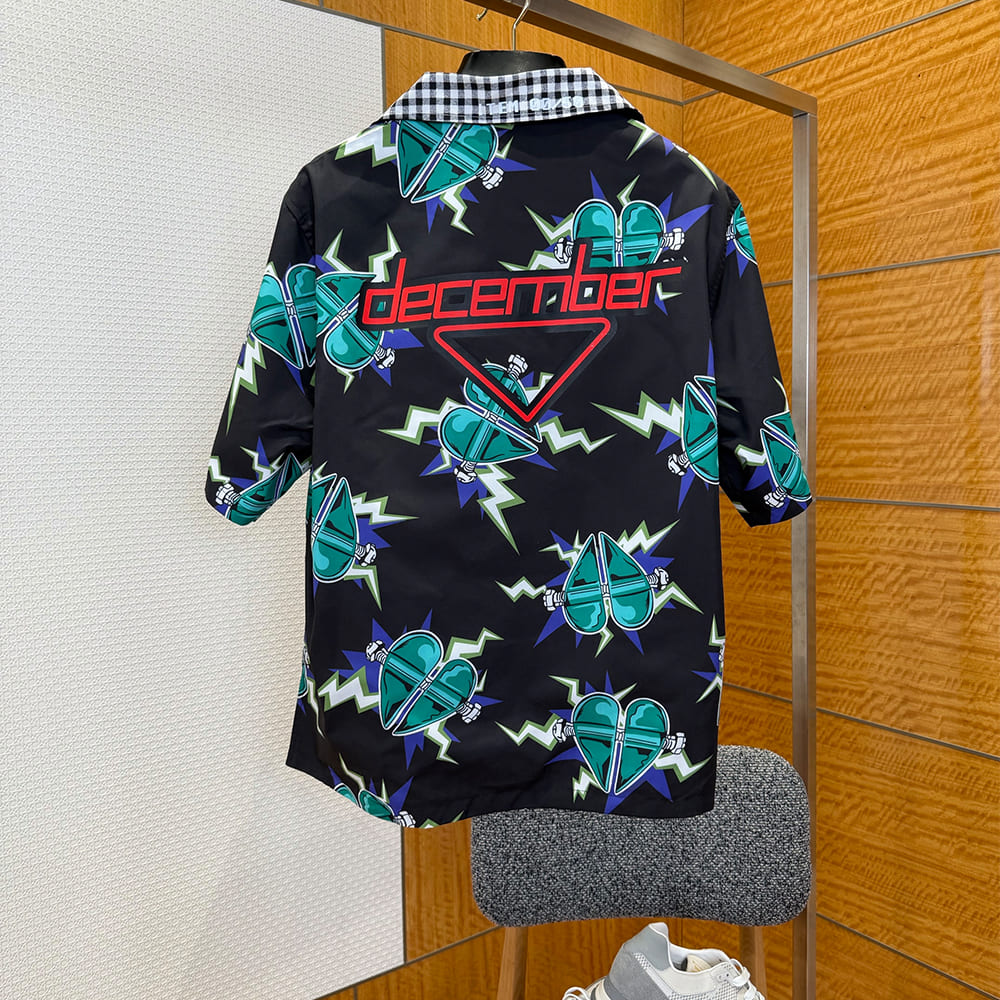 Pra*a UNISEX REVERSIBLE SHIRT(size:S|M|L|XL)