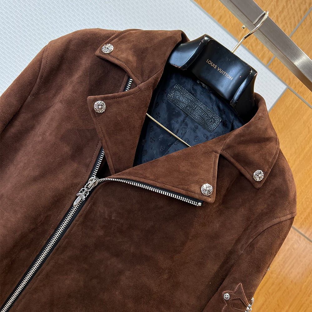 Ch*0me He**ts UNISEX Genuine Leather COAT(size:M|L|XL|XXL|XXXL)