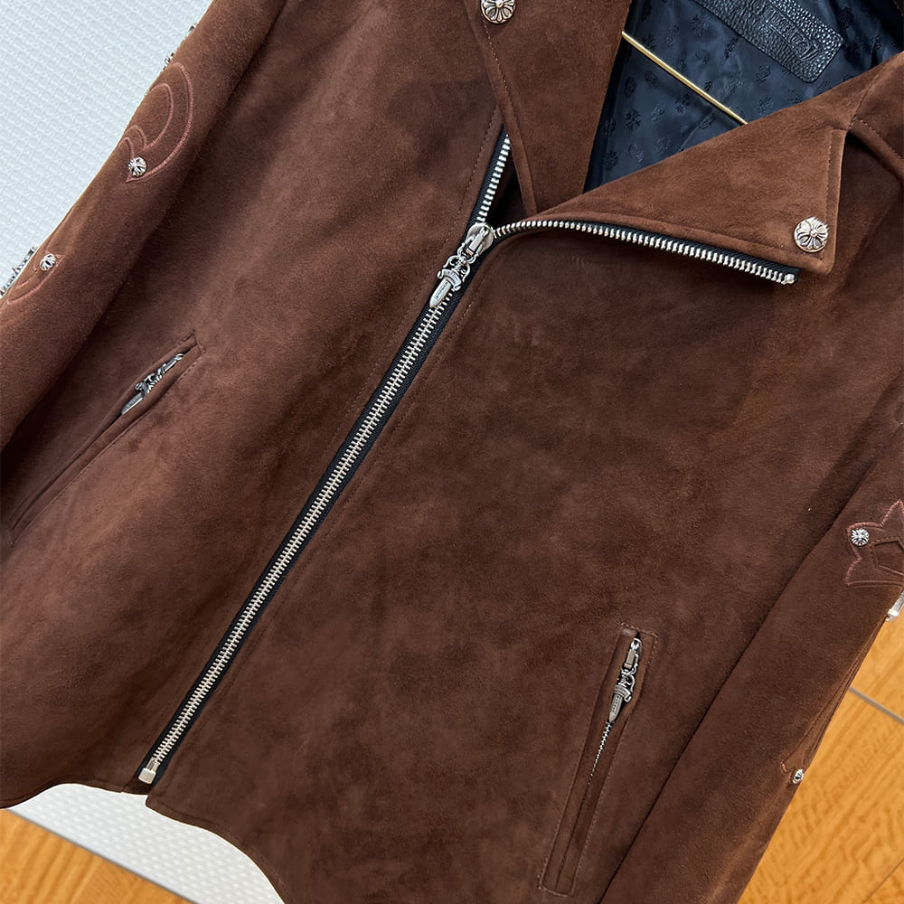 Ch*0me He**ts UNISEX Genuine Leather COAT(size:M|L|XL|XXL|XXXL)
