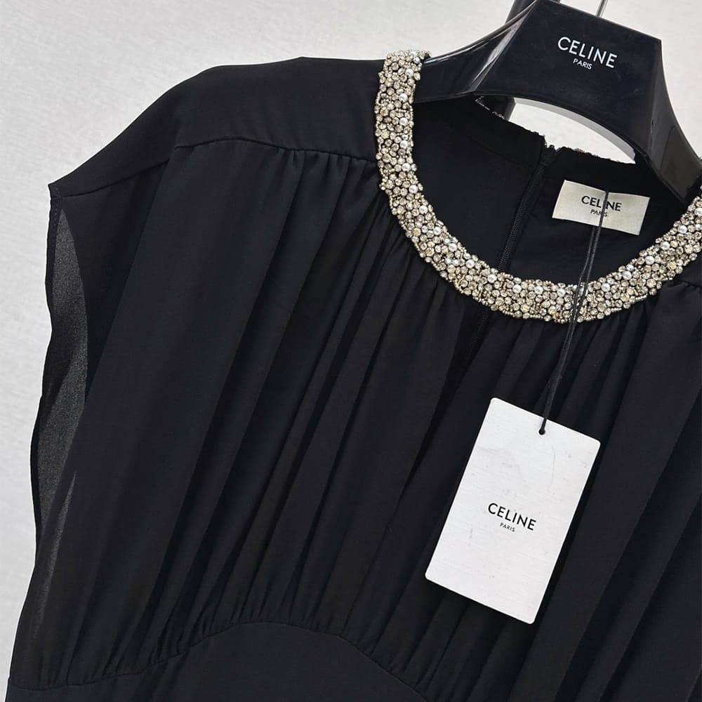 Ce1i*e WOMEN SILK DRESS(size:S|M|L)