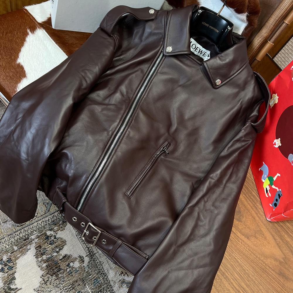 L0ew* UNISEX Genuine Leather COAT(size:46|48|50|52)