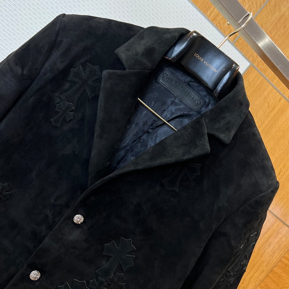 Ch*0me He**ts UNISEX Genuine Leather COAT(size:M|L|XL|XXL)
