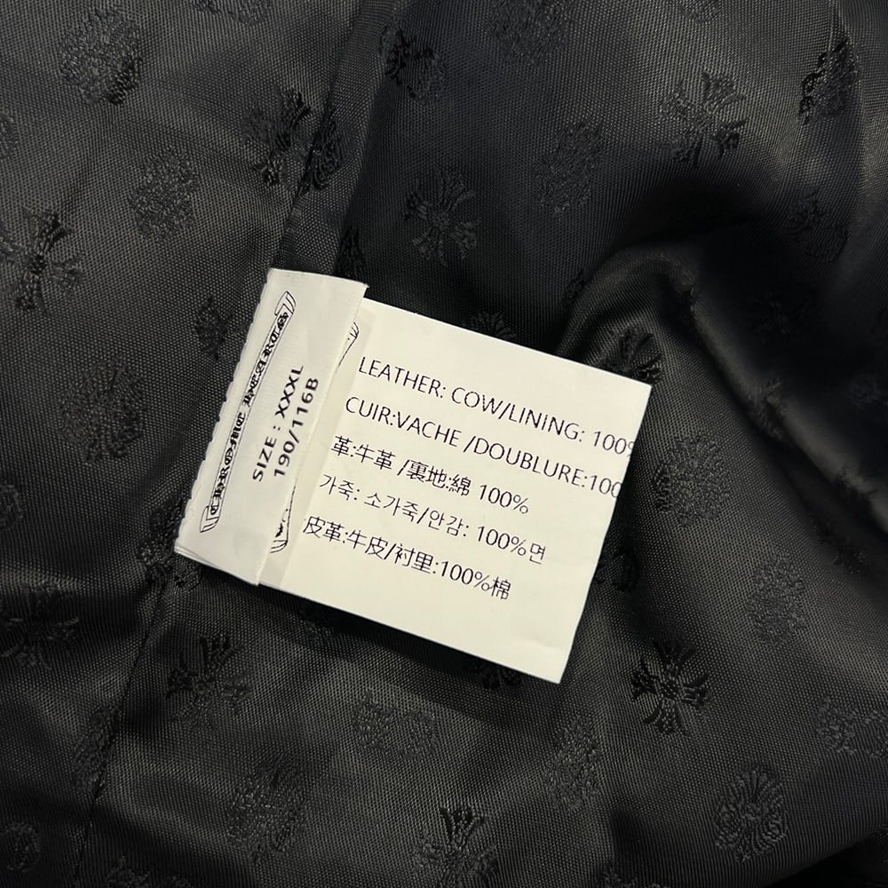 Ch*0me He**ts UNISEX Genuine Leather COAT(size:M|L|XL|XXL)