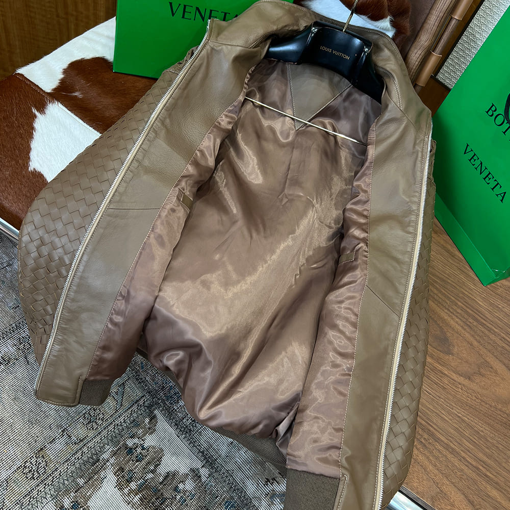 B0tt*ga Ven*ta UNISEX Genuine Leather COAT(size:48|50|52|54|56)