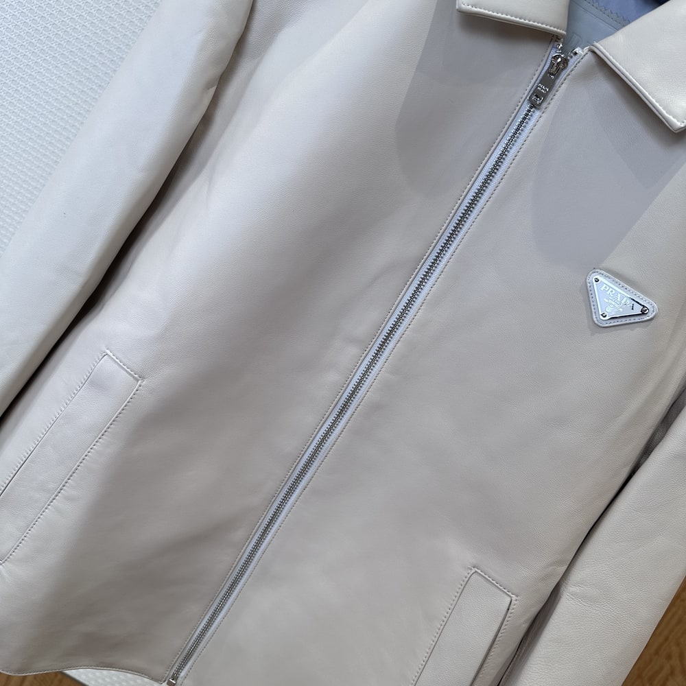 Pra*a UNISEX Genuine Leather COAT(size:36|38|40|42)