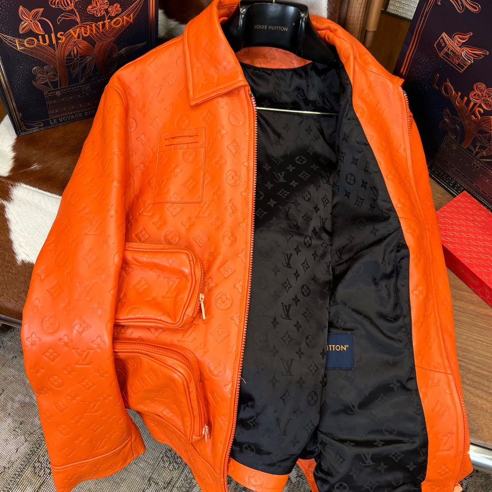 LV UNISEX Genuine Leather COAT(size:S|M|L|XL|XXL)