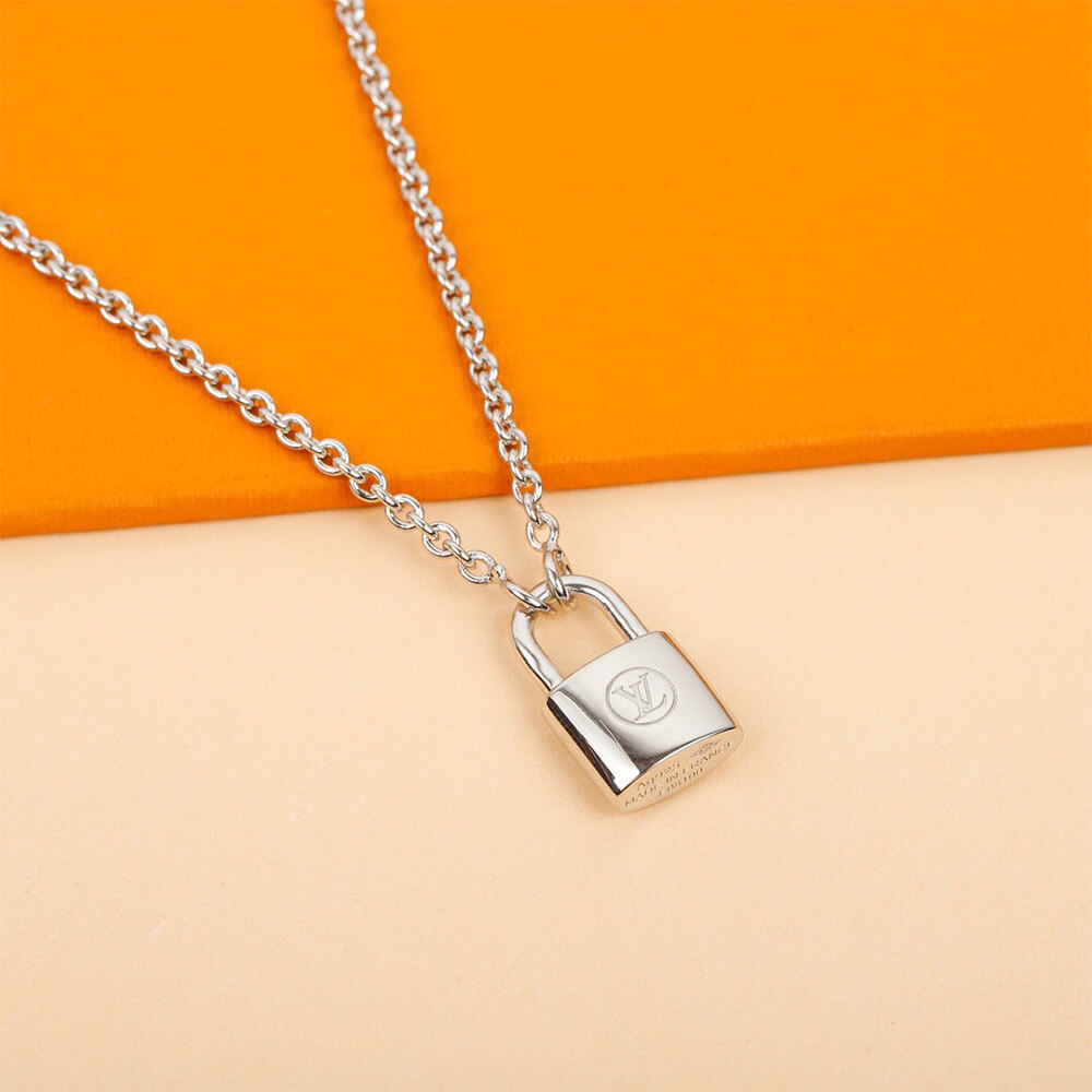 LV Silver Lockit pendant