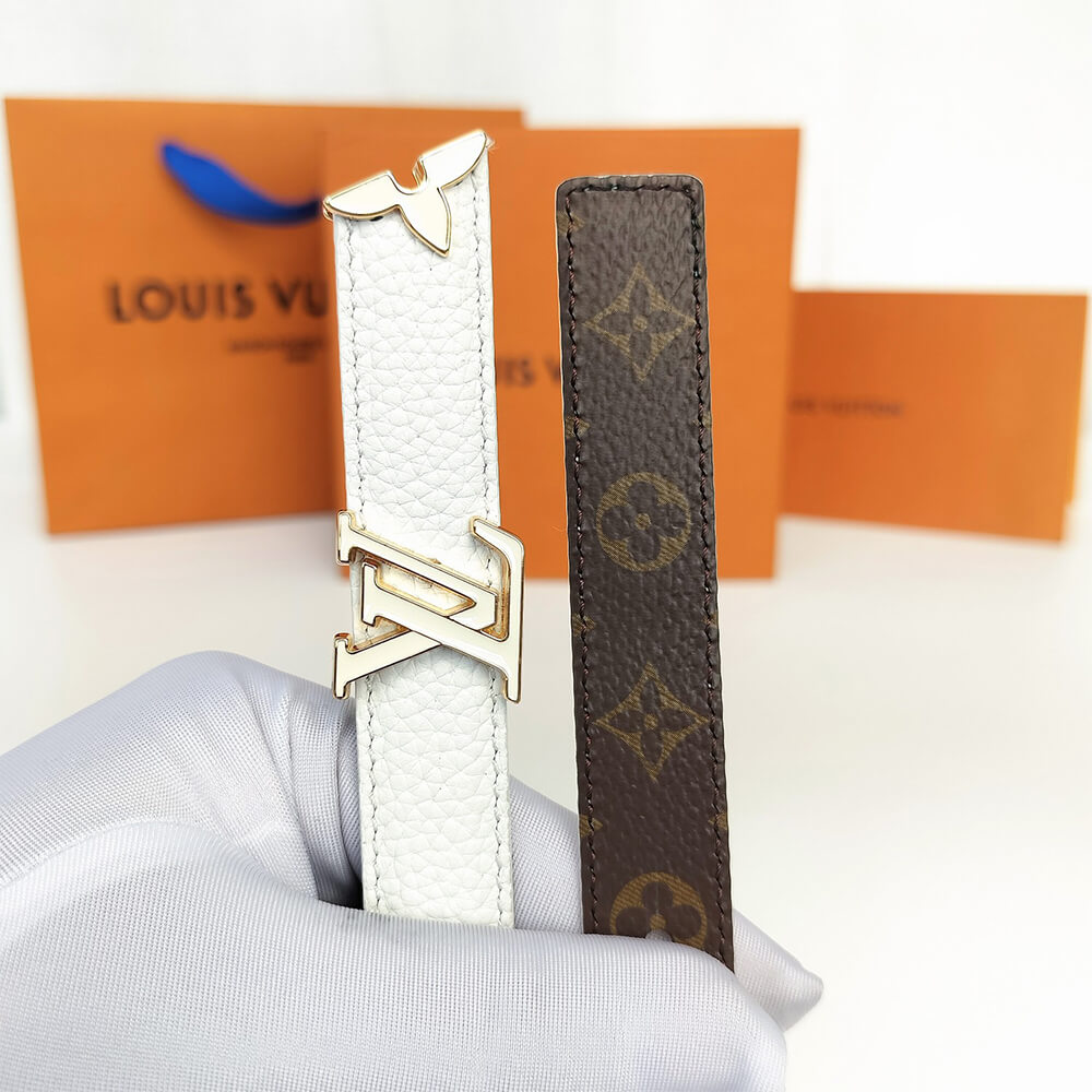 Pretty LV Enamel 20mm Reversible Belt