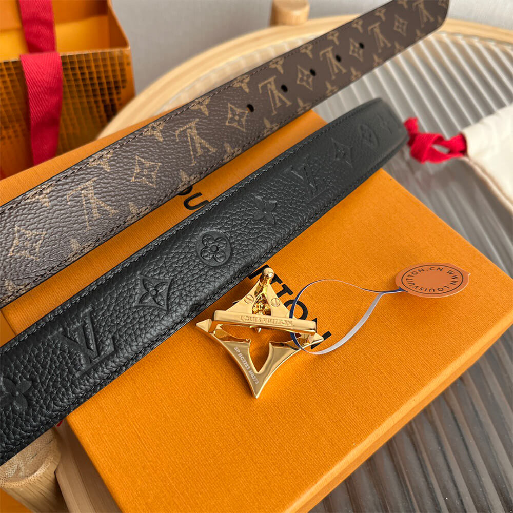 LV Flowergram 30mm Reversible Belt