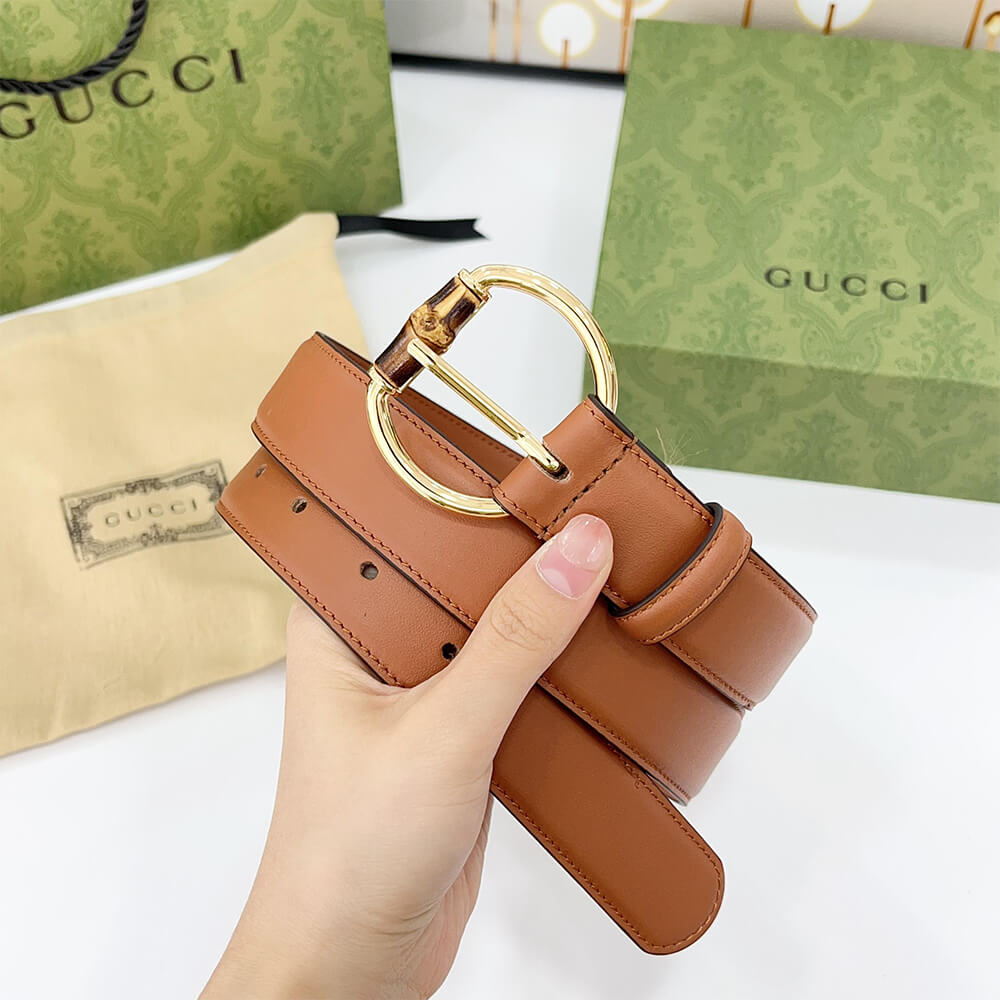 Gvc*1 belt with bamboo detail buckle