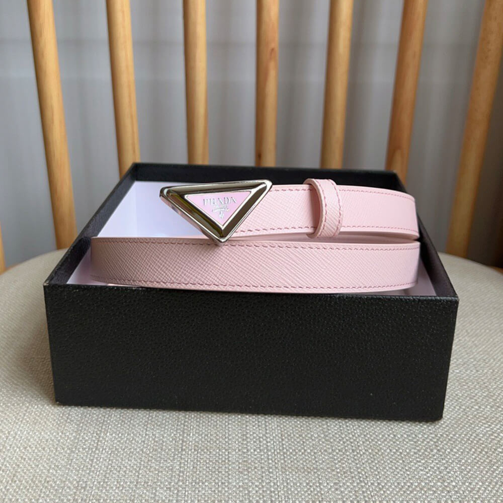Pra*a Saffiano leather belt