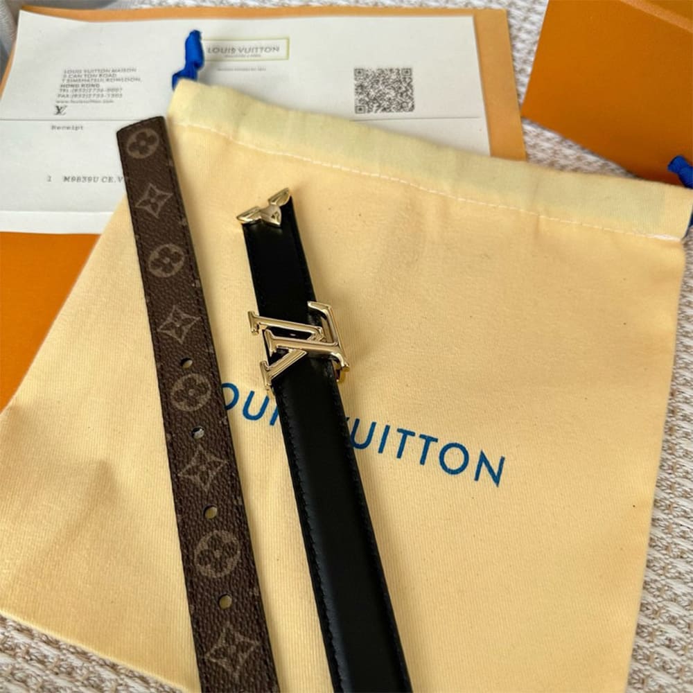 Pretty LV 20mm reversible leather belt