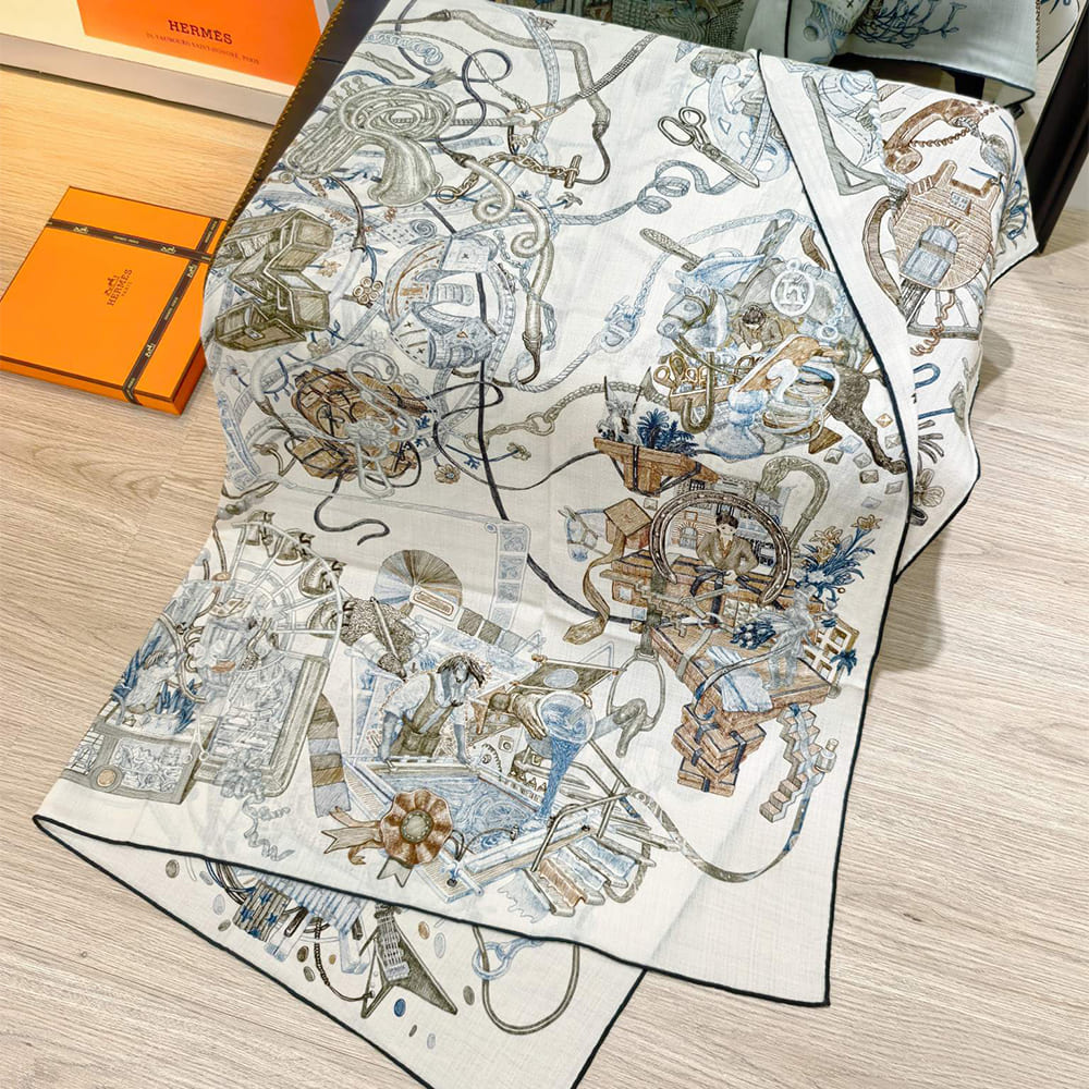 H**me5 Le Monde d’Herm??s shawl 140