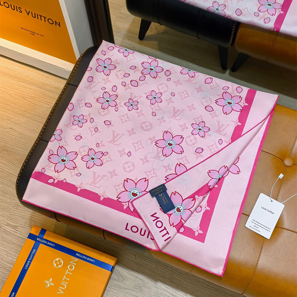 LV x TM Monogram Cherry Blossom Square 70