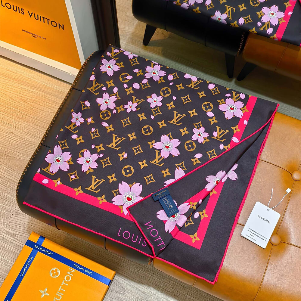 LV x TM Monogram Cherry Blossom Square 70