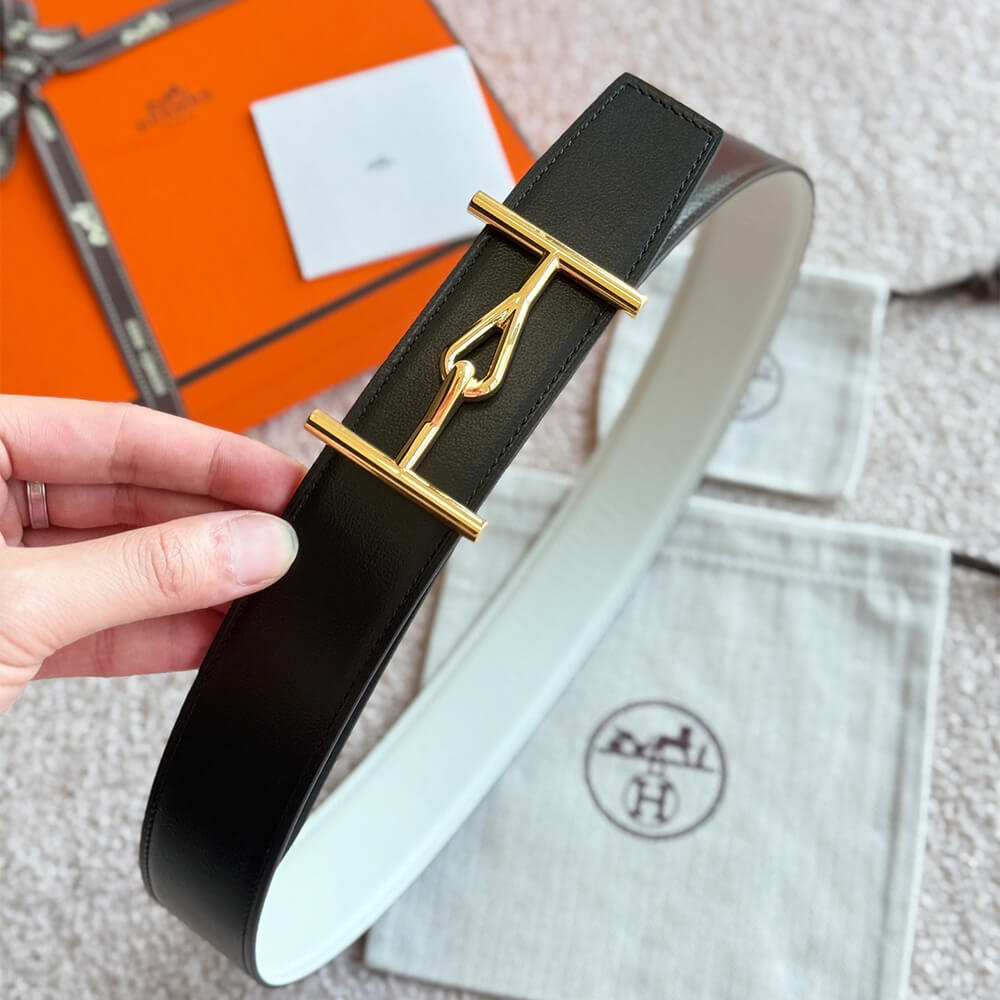 H**me5 H d’Ancre belt buckle & Reversible leather strap 38 mm