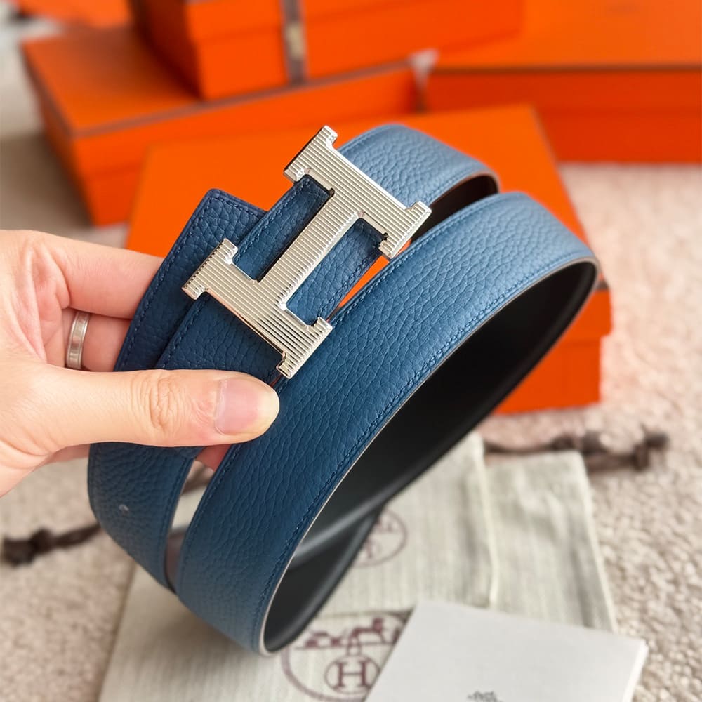 H**me5 Fibbia da cintura H Stri??e & Pelle reversibile per cintura 32 mm