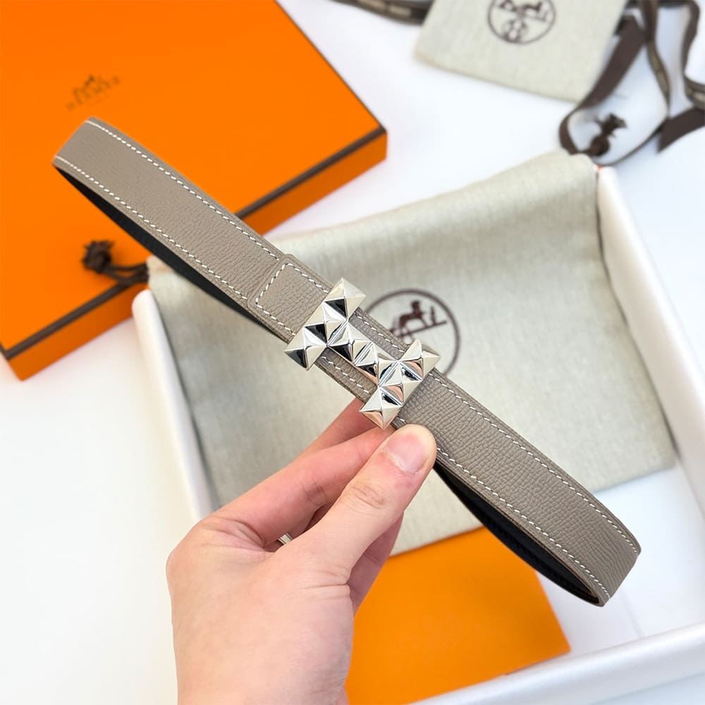 H**me5 H Infini belt buckle & Reversible leather strap 24 mm