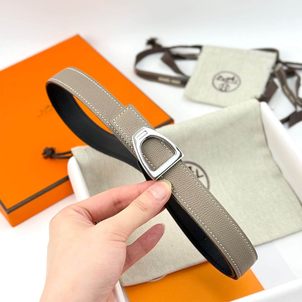 H**me5 Cavaliere belt buckle & Reversible leather strap 24 mm