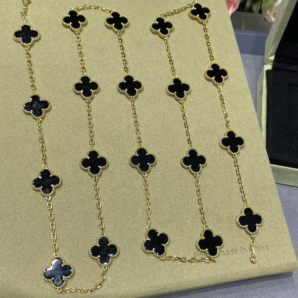 VCA Vintage Alhambra long necklace, 20 motifs