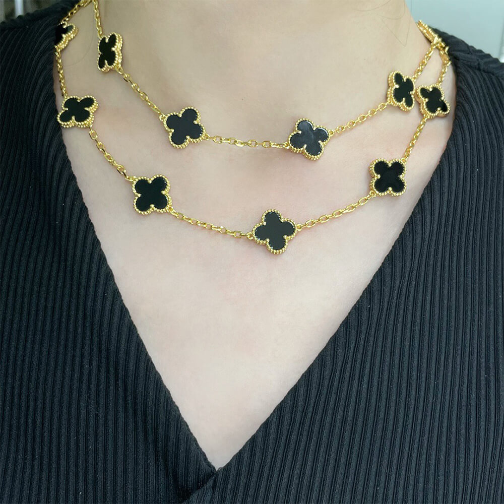 VCA Vintage Alhambra long necklace, 20 motifs