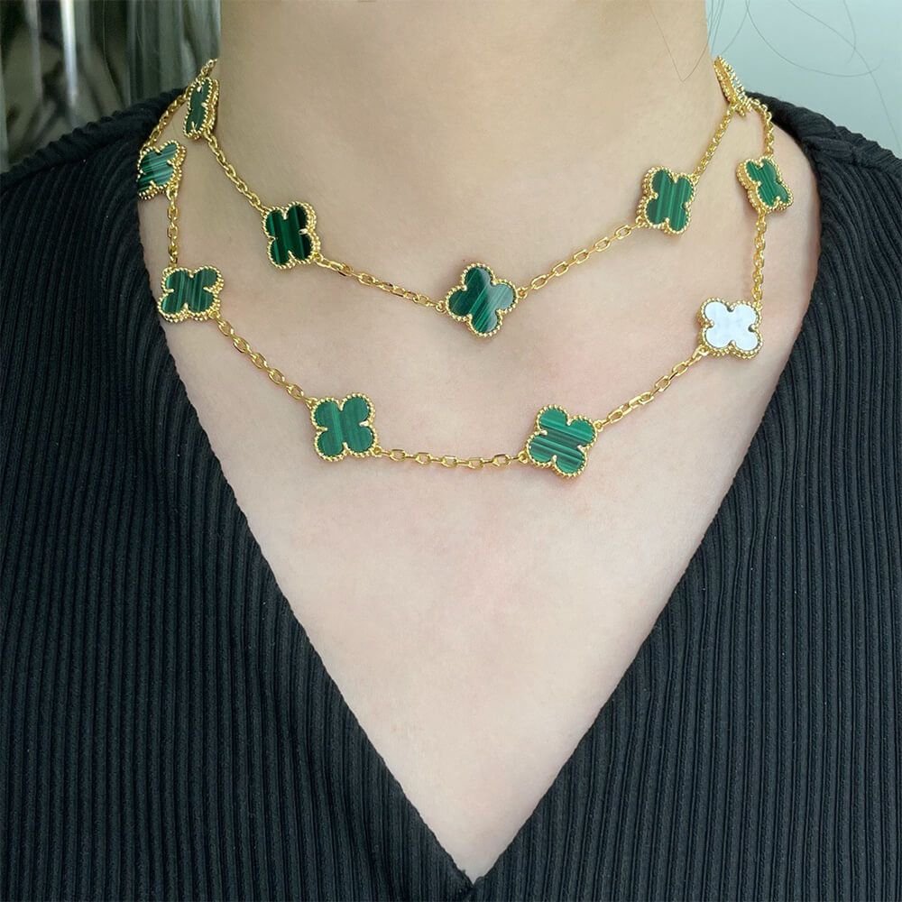 VCA Vintage Alhambra long necklace, 20 motifs