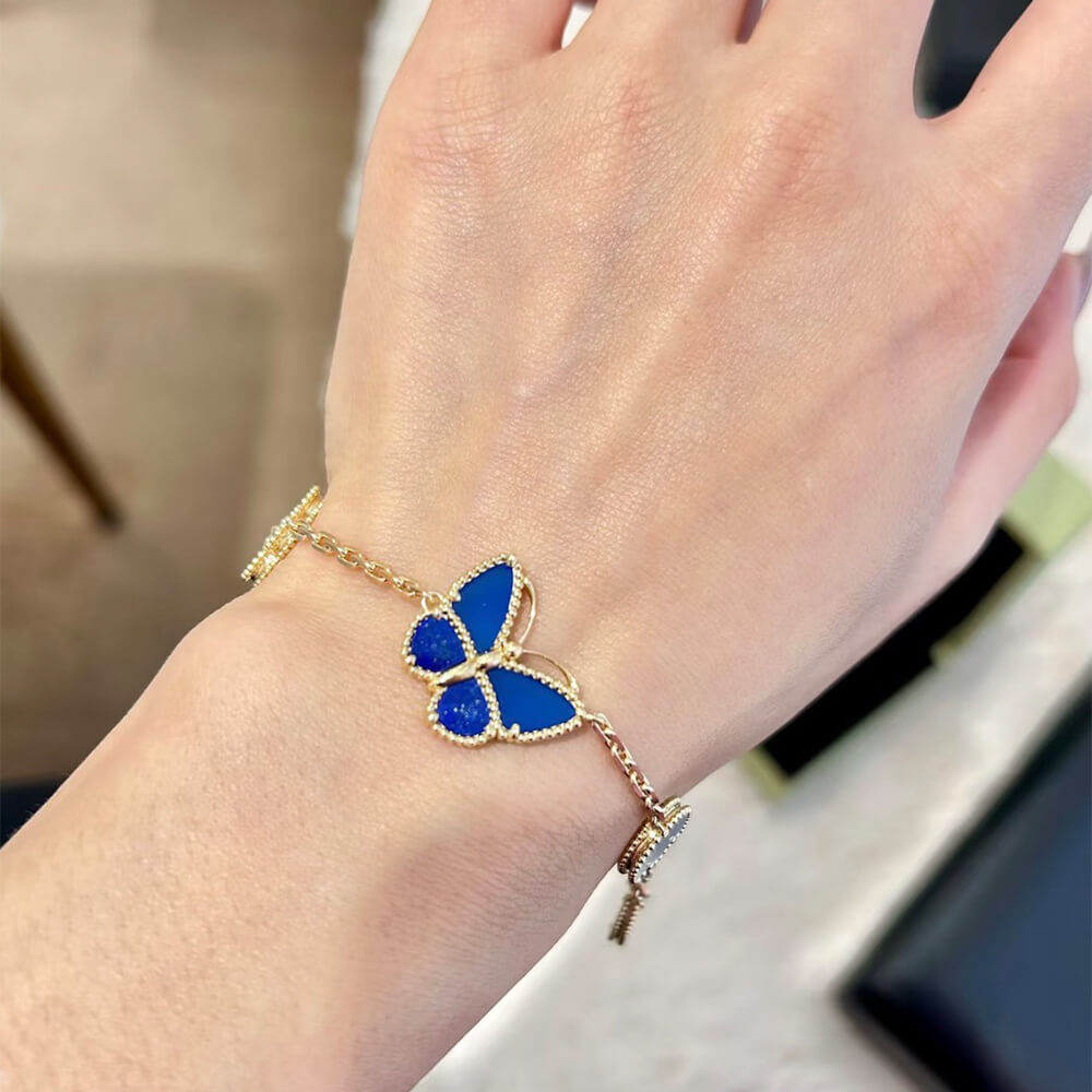 VCA Lucky Spring Butterfly bracelet, 5 motifs