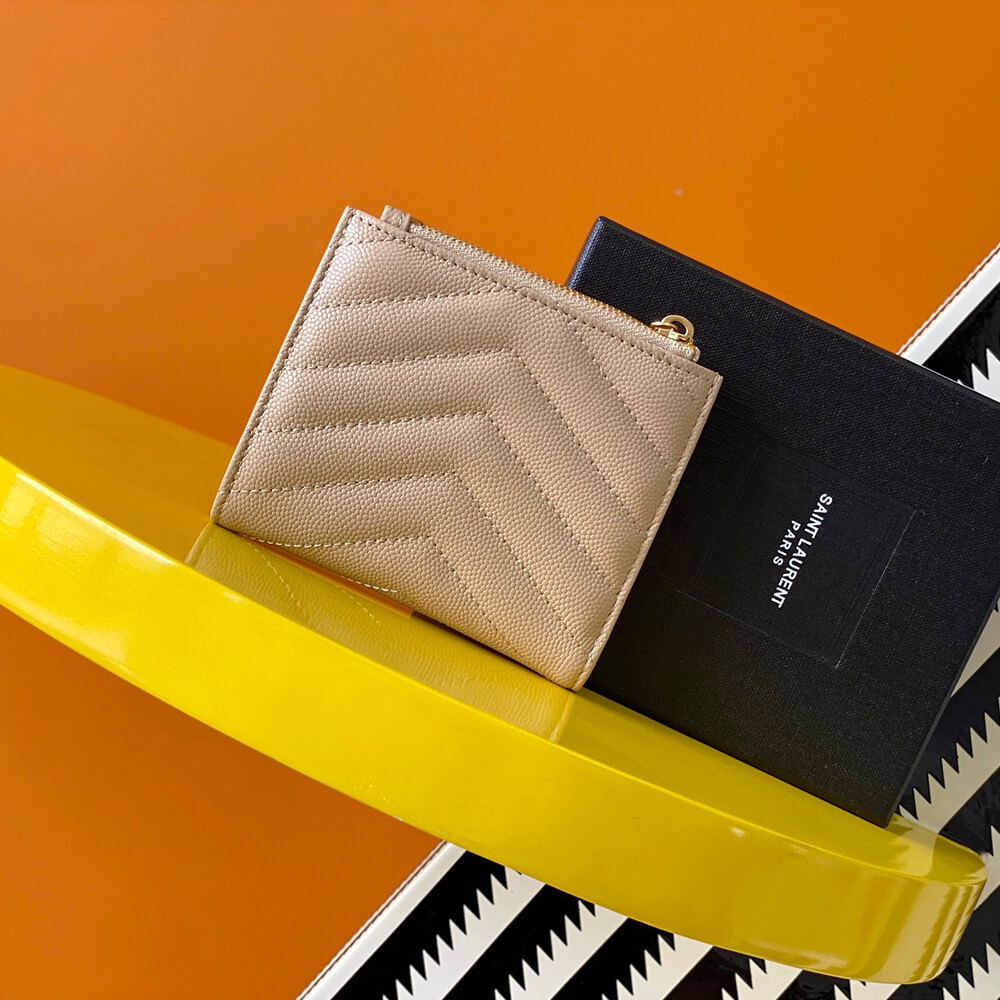CASSANDRE MATELASS?? bi-fold wallet in grain de poudre leather(HIGH-END GRADE)