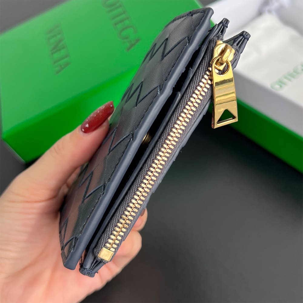 Intrecciato Small Bi-Fold Wallet(HIGH-END GRADE)