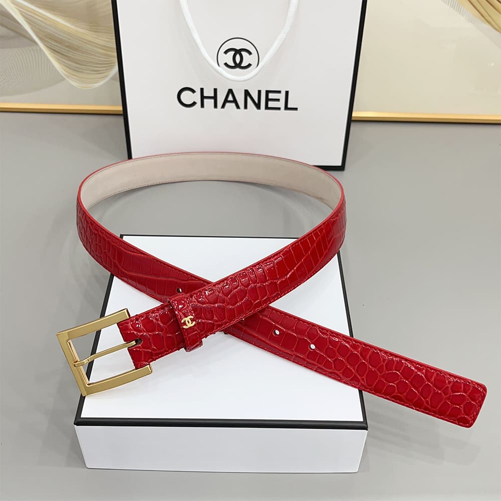 Ch**el Leather belt 30 mm