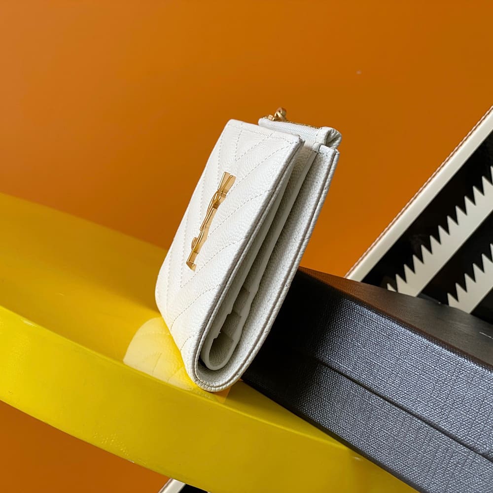 CASSANDRE MATELASS?? bi-fold wallet in grain de poudre leather(HIGH-END GRADE)