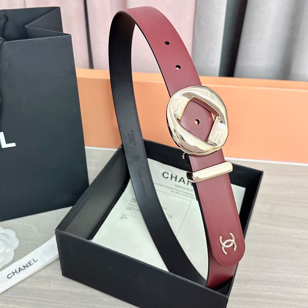Ch**el Leather belt 30 mm