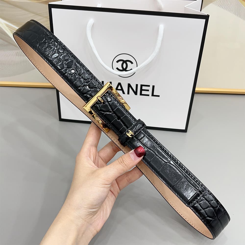 Ch**el Leather belt 30 mm