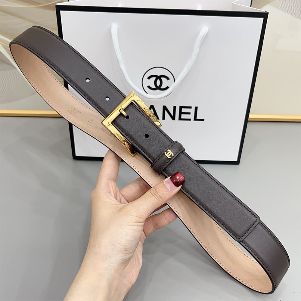 Ch**el Leather belt 30 mm