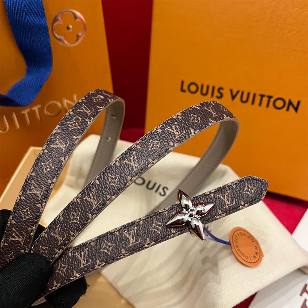 LV Mini Flowergram 15mm Reversible Belt