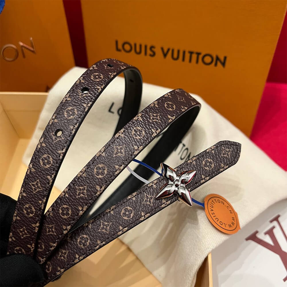 LV Mini Flowergram 15mm Reversible Belt