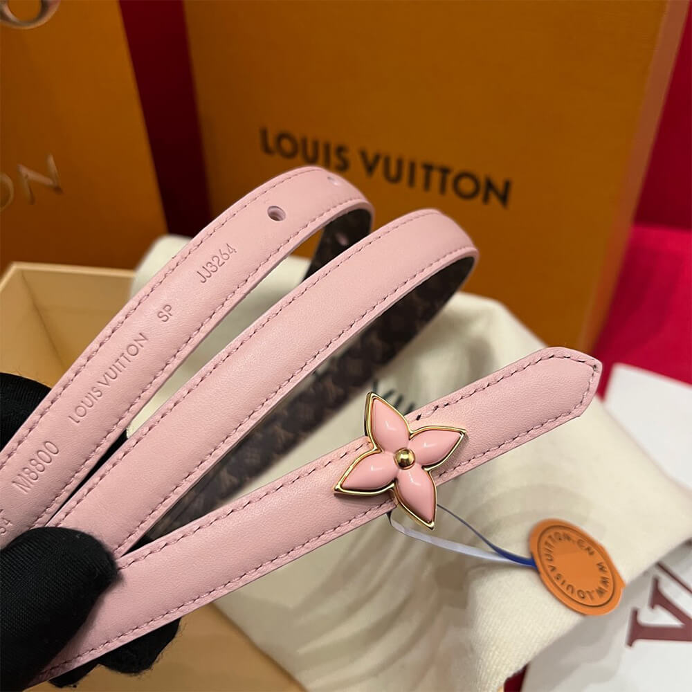 LV Mini Flowergram 15mm Reversible Belt