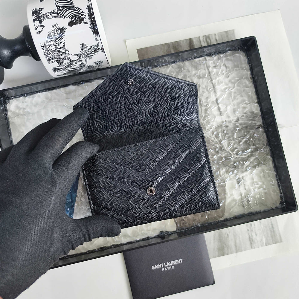 CASSANDRE MATELASS?? SMALL ENVELOPE WALLET IN GRAIN DE POUDRE LEATHER(HIGH-END GRADE)