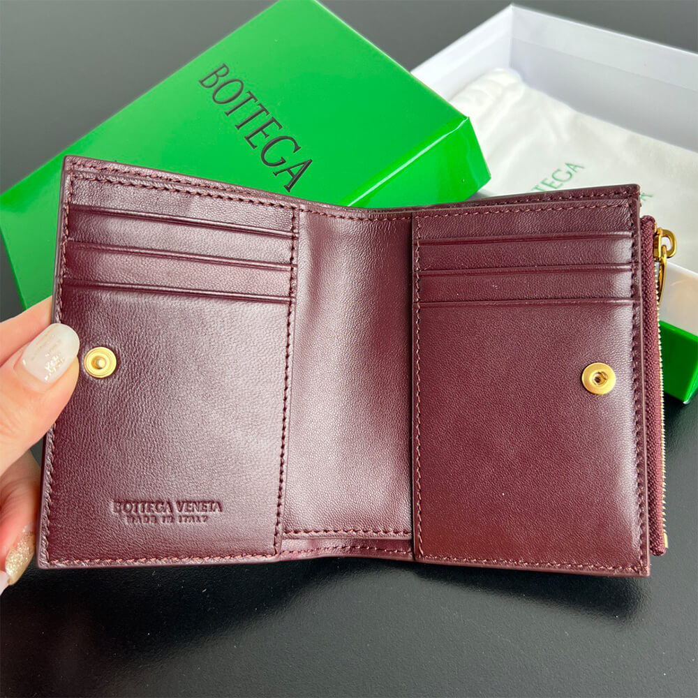 Intrecciato Small Bi-Fold Wallet(HIGH-END GRADE)