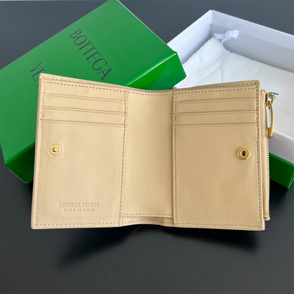 Intrecciato Small Bi-Fold Wallet(HIGH-END GRADE)