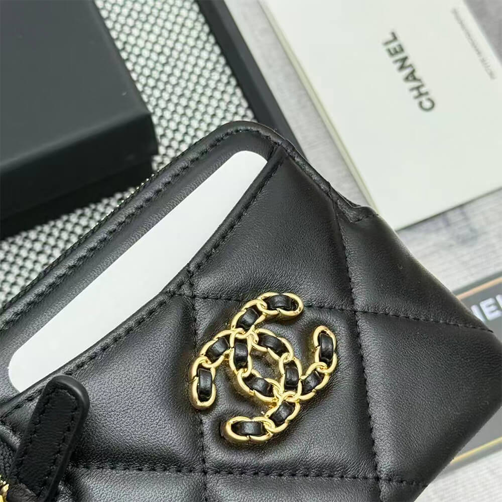 Ch**el 19 Zipped Coin Purse(HIGH-END GRADE)