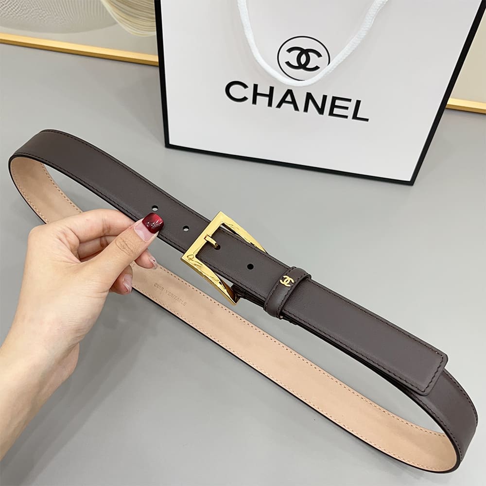 Ch**el Leather belt 30 mm