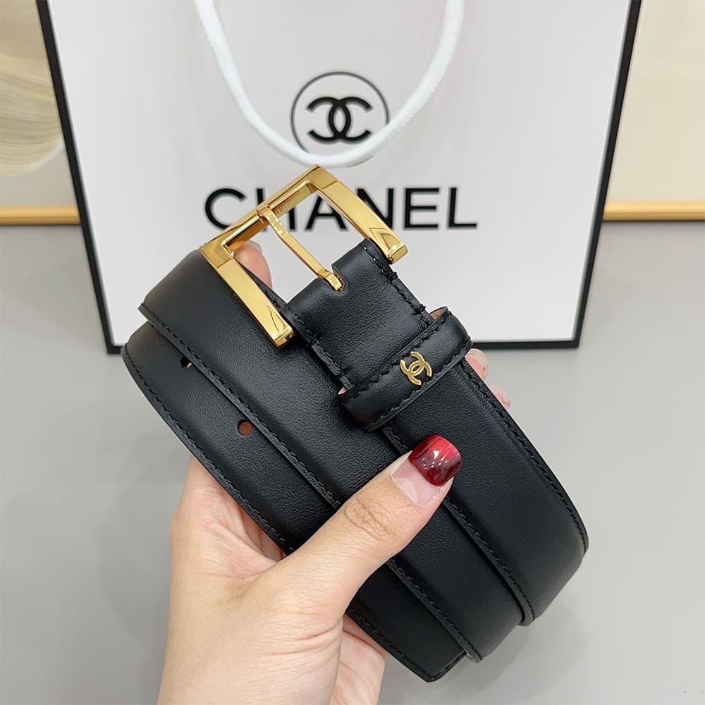 Ch**el Leather belt 30 mm