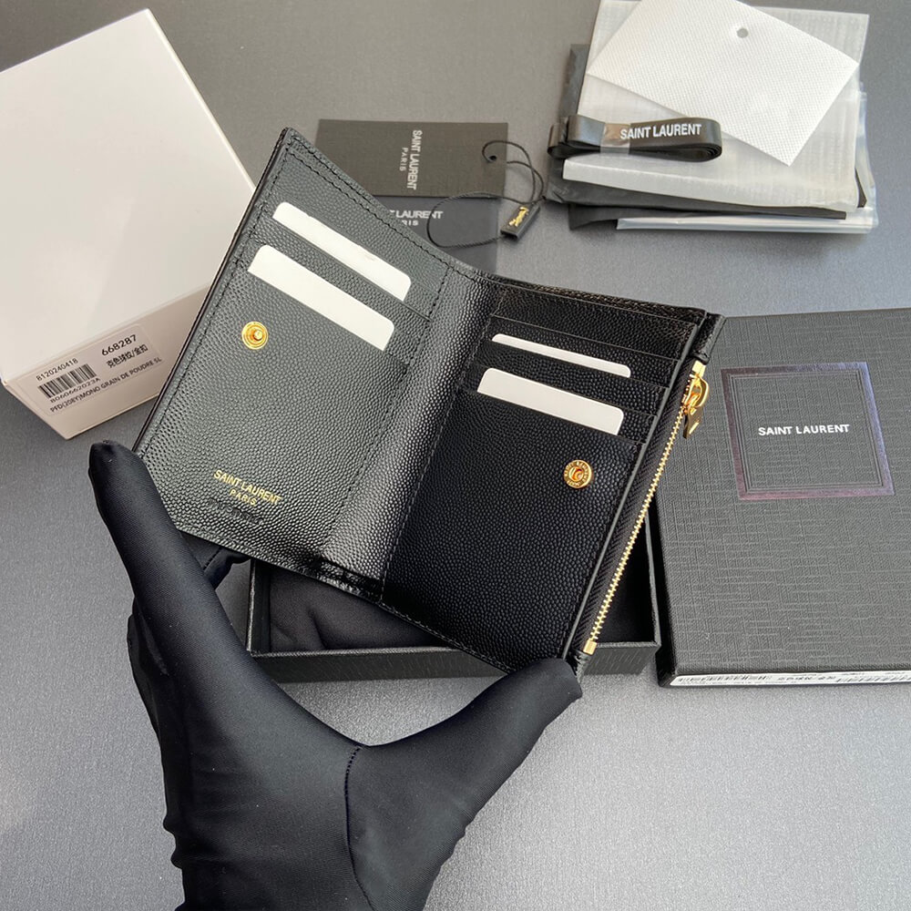 CASSANDRE MATELASS?? Fragments bi-fold wallet in grain de poudre leather(HIGH-END GRADE)