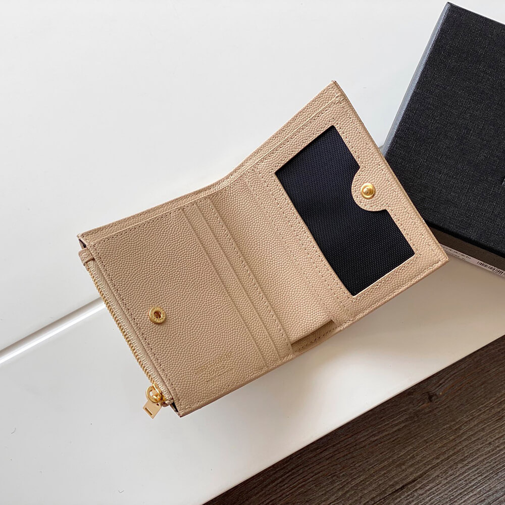 CASSANDRE MATELASS?? bi-fold wallet in grain de poudre leather(HIGH-END GRADE)