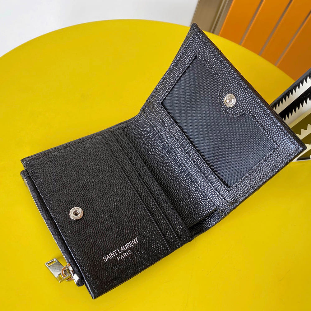 CASSANDRE MATELASS?? bi-fold wallet in grain de poudre leather(HIGH-END GRADE)